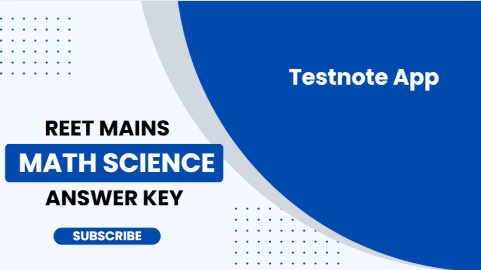 Reet Mains 2026 Math Science Paper Solution
